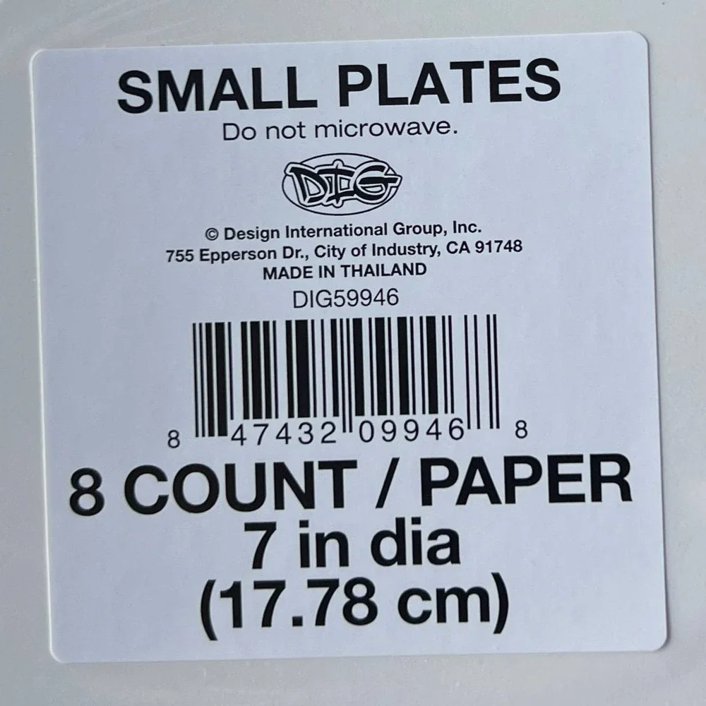 7 Pack 8 Count Merry Christmas Paper Plates 7